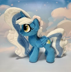 Size: 2809x2869 | Tagged: safe, artist:ketika, derpibooru import, oc, oc:fleurbelle, alicorn, alicorn oc, bow, female, hair bow, horn, mare, plushie, wings