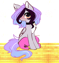 Size: 1824x1946 | Tagged: safe, artist:1fresita, derpibooru import, oc, oc:hanna, pegasus, pony, clothes, female, mare, socks, solo