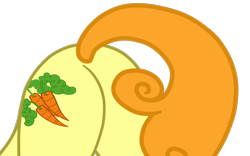 Size: 1194x747 | Tagged: safe, artist:gmaplay, derpibooru import, carrot top, golden harvest, earth pony, pony, butt, butt only, face down ass up, female, plot, simple background, solo, transparent background, vector