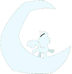 Size: 309x320 | Tagged: safe, artist:pagiepoppie12345, derpibooru import, edit, sweetie belle, stare master, crescent moon, dancing, female, filly, hush now quiet now, moon, silhouette, simple background, singing, transparent background, vector