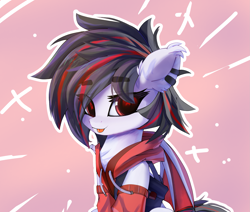 Size: 2137x1812 | Tagged: safe, artist:jfrxd, derpibooru import, oc, oc:jfrxd, bat pony, pony, black hair, chest fluff, clothes, cute, ear piercing, hoodie, male, photo, piercing, red eyes, solo, stallion, tongue, tongue out