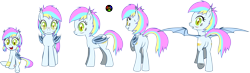 Size: 10232x2988 | Tagged: safe, artist:kyoshyu, derpibooru import, oc, oc:eclaircie clearing, bat pony, pony, absurd resolution, female, filly, mare, simple background, solo, transparent background, vector