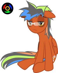 Size: 1483x1858 | Tagged: safe, artist:kyoshyu, derpibooru import, oc, oc:bucolique, pegasus, pony, glasses, male, simple background, solo, stallion, transparent background