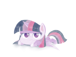 Size: 2224x1668 | Tagged: safe, artist:pitybug, derpibooru import, twilight sparkle, twilight sparkle (alicorn), alicorn, pony, my little pony: pony life, angry, cute, female, horn, looking at you, madorable, mare, simple background, solo, white background, wings