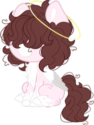 Size: 507x678 | Tagged: safe, artist:kryptidkitty, derpibooru import, oc, oc only, pegasus, pony, chest fluff, halo, simple background, solo, transparent background