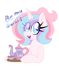 Size: 1280x1595 | Tagged: safe, artist:ladylullabystar, derpibooru import, oc, oc:lullaby star, pony, female, mare, simple background, solo, teapot, transparent background