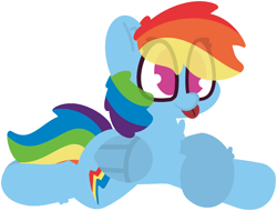 Size: 2361x1791 | Tagged: safe, artist:moonydusk, derpibooru import, rainbow dash, pegasus, pony, :p, female, lying down, mare, prone, simple background, solo, tongue, tongue out, transparent background