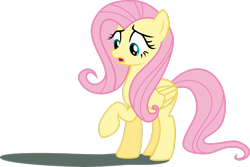 Size: 2994x2003 | Tagged: safe, artist:dash-o-salt, derpibooru import, fluttershy, pegasus, concerned, looking down, shadow, simple background, solo, transparent background