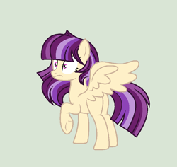 Size: 800x756 | Tagged: safe, artist:roseloverofpastels, derpibooru import, oc, pegasus, pony, female, mare, offspring, parent:flash sentry, parent:twilight sparkle, parents:flashlight, simple background, solo