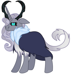 Size: 1280x1339 | Tagged: safe, artist:venomous-cookietwt, derpibooru import, oc, hybrid, female, offspring, parent:rarity, parent:storm king, simple background, solo, transparent background