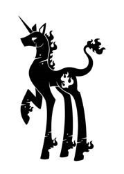 Size: 1000x1400 | Tagged: safe, artist:sunnyclockwork, derpibooru import, pony, black and white, grayscale, monochrome, pangloss, ponified, scp, scp foundation