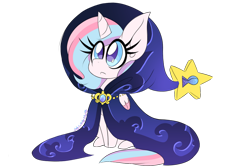 Size: 1280x861 | Tagged: safe, artist:ladylullabystar, derpibooru import, oc, oc:lullaby star, alicorn, pony, cloak, clothes, female, filly, simple background, solo, transparent background