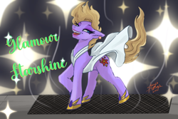 Size: 1772x1181 | Tagged: safe, artist:shacy's pagelings, derpibooru import, oc, oc:glamour starshine, earth pony, pony, solo