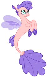 Size: 1233x2030 | Tagged: safe, artist:rainyyjayy, derpibooru import, oc, oc only, seapony (g4), blue eyes, clothes, female, fin wings, fins, fish tail, flowing tail, freckles, see-through, simple background, smiling, solo, tail, transparent background, wings