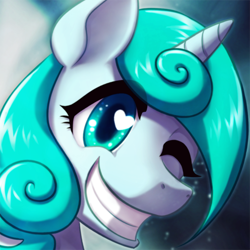 Size: 500x500 | Tagged: safe, artist:rainspeak, derpibooru import, oc, oc:rainspeak, pony, unicorn, head, solo