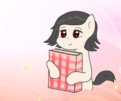 Size: 1162x966 | Tagged: safe, alternate version, derpibooru import, pony, anne frank, book, diary, female, ponified, solo
