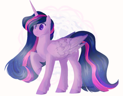 Size: 1024x800 | Tagged: safe, artist:pigeorgien, derpibooru import, princess twilight 2.0, twilight sparkle, twilight sparkle (alicorn), alicorn, pony, the last problem, cute, ethereal mane, hoof fluff, older, older twilight, older twilight sparkle (alicorn), raised hoof, raised leg, solo, starry mane, twiabetes, unshorn fetlocks