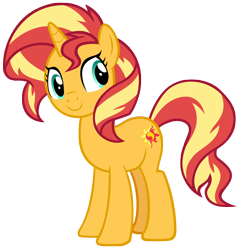 Size: 7050x7300 | Tagged: safe, artist:andoanimalia, derpibooru import, sunset shimmer, pony, unicorn, better together, equestria girls, forgotten friendship, cute, female, mare, shimmerbetes, simple background, transparent background, vector