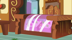 Size: 1280x720 | Tagged: safe, derpibooru import, screencap, spoiler:cakes for the memories, 1000 hours in ms paint, background, cakes for the memories, candy, counter, food, liminal space, no pony, scenic ponyville, sugarcube corner (interior)