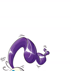 Size: 2400x2400 | Tagged: safe, artist:dilarus, ponerpics import, rarity, deleted from derpibooru, solo, tail