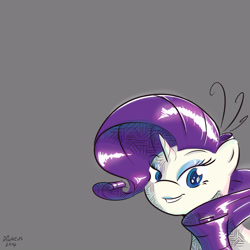 Size: 3000x3000 | Tagged: safe, artist:dilarus, ponerpics import, rarity, pony, unicorn, deleted from derpibooru, looking at you, solo