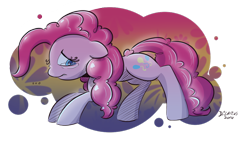 Size: 1024x578 | Tagged: dead source, safe, artist:dilarus, ponerpics import, pinkie pie, crying, deleted from derpibooru, solo