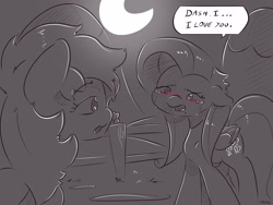 Size: 4000x3000 | Tagged: safe, artist:dilarus, ponerpics import, fluttershy, rainbow dash, comic:the best of intentions, comic, deleted from derpibooru, female, flutterdash, grayscale, lesbian, monochrome, shipping