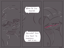 Size: 4000x3000 | Tagged: safe, artist:dilarus, ponerpics import, fluttershy, rainbow dash, comic:the best of intentions, comic, deleted from derpibooru, female, flutterdash, grayscale, lesbian, monochrome, romance, shipping