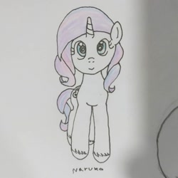 Size: 1080x1080 | Tagged: safe, artist:wrath-marionphauna, derpibooru import, potion nova, pony, unicorn, my little pony: pony life, female, looking at you, sketch, smiling, smiling at you, solo, traditional art