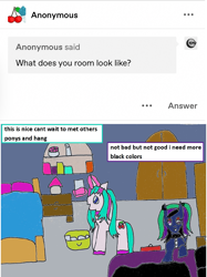 Size: 1179x1579 | Tagged: safe, artist:ask-luciavampire, derpibooru import, oc, pegasus, pony, unicorn, ask, school, tumblr