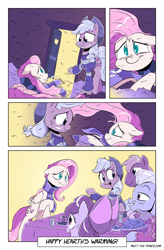 Size: 3500x5333 | Tagged: safe, artist:dilarus, artist:greyscaleart, artist:trevorrain, ponerpics import, apple bloom, applejack, big macintosh, fluttershy, granny smith, earth pony, pony, collaboration, comic:hearth's warming eve, absurd resolution, apple family, clothes, comic, deleted from derpibooru, food, hearth's warming, heartwarming, male, meet-the-pones, scarf, snow, stallion, sweater, winter