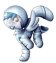 Size: 3543x4000 | Tagged: safe, artist:coco-drillo, derpibooru import, oc, oc only, oc:kafr, pegasus, pony, astronaut, beard, commission, facial hair, goatee, helmet, jumping, leaping, raised hoof, raised leg, simple background, spacesuit, transparent background