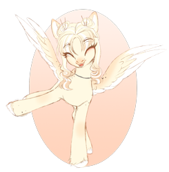 Size: 1293x1320 | Tagged: safe, artist:nika-rain, derpibooru import, oc, oc only, pegasus, pony, cute, eyes closed, simple background, sketch, smiling, solo