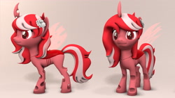 Size: 1920x1080 | Tagged: safe, artist:whiteskypony, derpibooru import, changeling, 3d, female, red changeling, solo