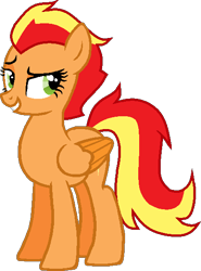 Size: 423x571 | Tagged: safe, artist:beanbases, artist:pegasski, derpibooru import, oc, oc only, oc:firefoot, pegasus, pony, base used, eyelashes, grin, pegasus oc, simple background, smiling, solo, transparent background, two toned wings, wings