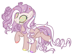 Size: 2468x1840 | Tagged: safe, artist:witchs_circle, derpibooru import, oc, oc only, oc:molly pop, earth pony, pony, drugs, female, makeup, mare, mascara, multicolored eyes, pills, raised hoof, raised leg, running makeup, simple background, solo, transparent background