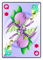 Size: 2143x3000 | Tagged: safe, artist:fadlihalimns, derpibooru import, spike, dragon, eyes closed, fire, scroll, winged spike