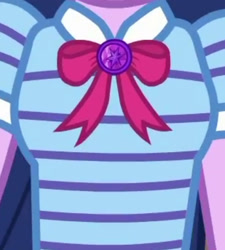 Size: 1920x2138 | Tagged: safe, derpibooru import, screencap, sci-twi, twilight sparkle, better together, equestria girls, rollercoaster of friendship, boobshot, bowtie, breasts, cropped, geode of telekinesis, magical geodes