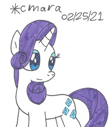 Size: 672x777 | Tagged: safe, artist:cmara, derpibooru import, rarity, pony, unicorn, eyeshadow, female, makeup, mare, simple background, solo, traditional art, white background