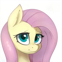 Size: 1024x1024 | Tagged: safe, artist:thisponydoesnotexist, derpibooru import, fluttershy, cute, neural network, shyabetes, smiling