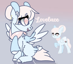 Size: 1906x1668 | Tagged: safe, artist:caramelbolt24, derpibooru import, oc, oc only, pegasus, pony, abstract background, colored hooves, ear fluff, ears, female, looking back, mare, open mouth, pegasus oc, raised hoof, raised leg, signature, sitting, smiling, two toned wings, wings