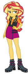 Size: 731x2019 | Tagged: safe, artist:gmaplay, derpibooru import, sunset shimmer, equestria girls, solo