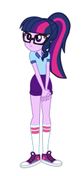 Size: 1245x2664 | Tagged: safe, artist:gmaplay, derpibooru import, sci-twi, twilight sparkle, equestria girls, camp everfree outfits, converse, glasses, shoes, solo