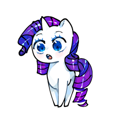 Size: 768x768 | Tagged: safe, artist:stardarkmlp, derpibooru import, rarity, pony, unicorn, female, open mouth, palindrome get, simple background, solo, transparent background