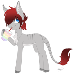 Size: 1706x1685 | Tagged: safe, artist:melodytheartpony, derpibooru import, oc, earth pony, hybrid, cute, emo, feral, fluffy, male, that gay shit