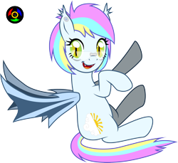 Size: 2998x2751 | Tagged: safe, artist:kyoshyu, derpibooru import, oc, oc only, oc:eclaircie clearing, bat pony, pony, female, goggles, high res, looking at you, mare, simple background, solo, transparent background, vector