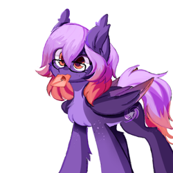 Size: 1000x1000 | Tagged: safe, artist:thieftea, derpibooru import, oc, oc only, oc:ardent dusk, pegasus, pony, letter, mouth hold, simple background, solo, white background