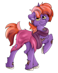 Size: 2000x2500 | Tagged: safe, artist:euspuche, derpibooru import, oc, oc only, ghoul, undead, unicorn, clothes, fallout