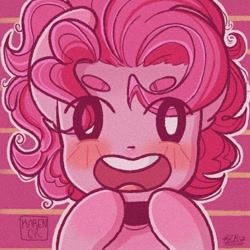 Size: 512x512 | Tagged: safe, artist:latiatonta, derpibooru import, bubble berry, pinkie pie, earth pony, cute, rule 63, solo