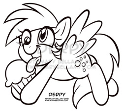 Size: 558x500 | Tagged: safe, artist:marybellamy, derpibooru import, derpy hooves, design, food, lineart, monochrome, muffin, watermark